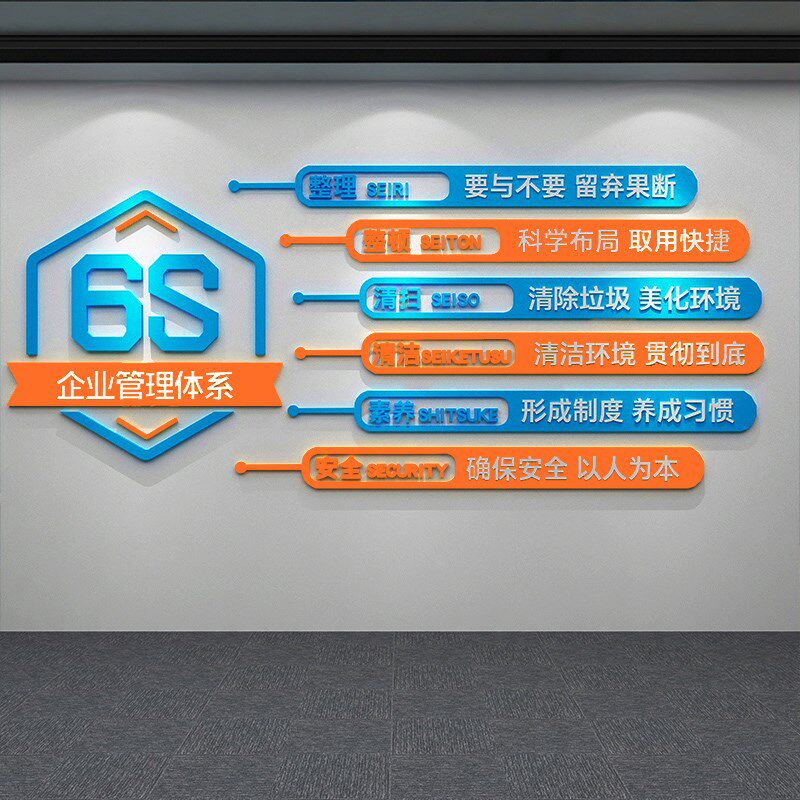 工厂车间库质量管理标语墙公司企业办公室布置装饰