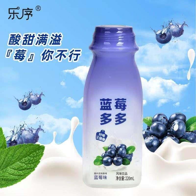 蓝莓多多风味奶昔220ml*10瓶蓝莓饮料0蔗糖进口奶源秋冬解腻饮品