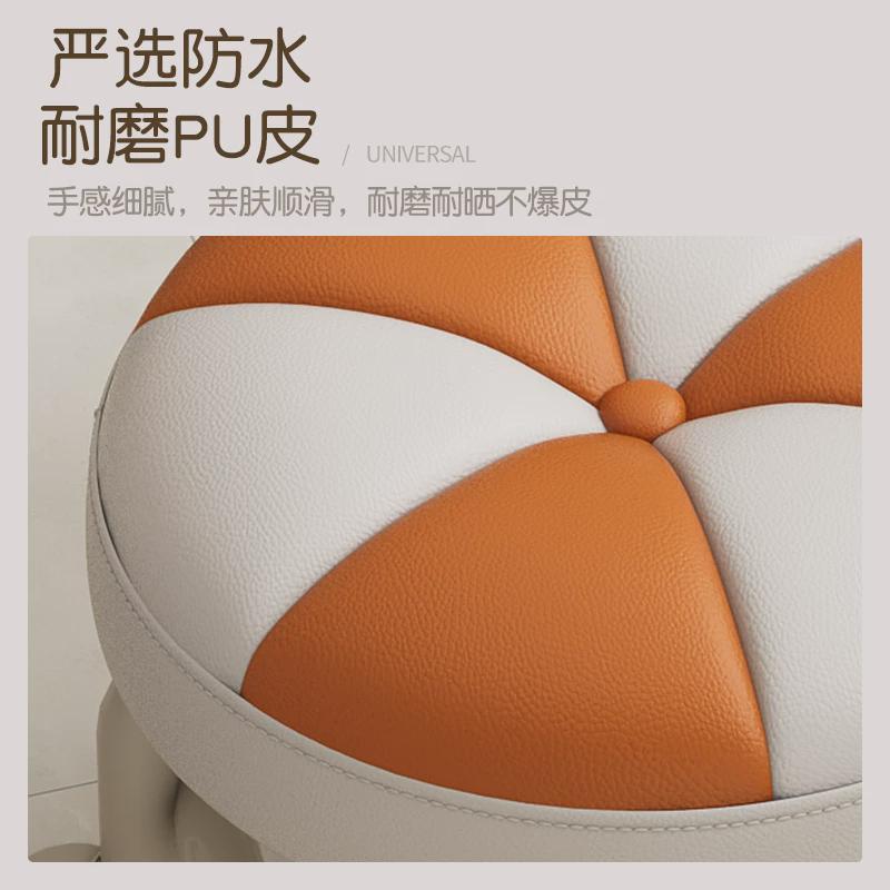 万向轮小凳子家用滑轮小圆凳客厅沙发矮凳儿童带轮小凳子换鞋凳