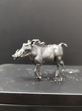 黄铜做旧野猪豪猪园庭院盆景园艺造景微景观动物饰品