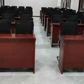 全木皮会议桌长条桌员工培训桌小型会议桌听讲桌