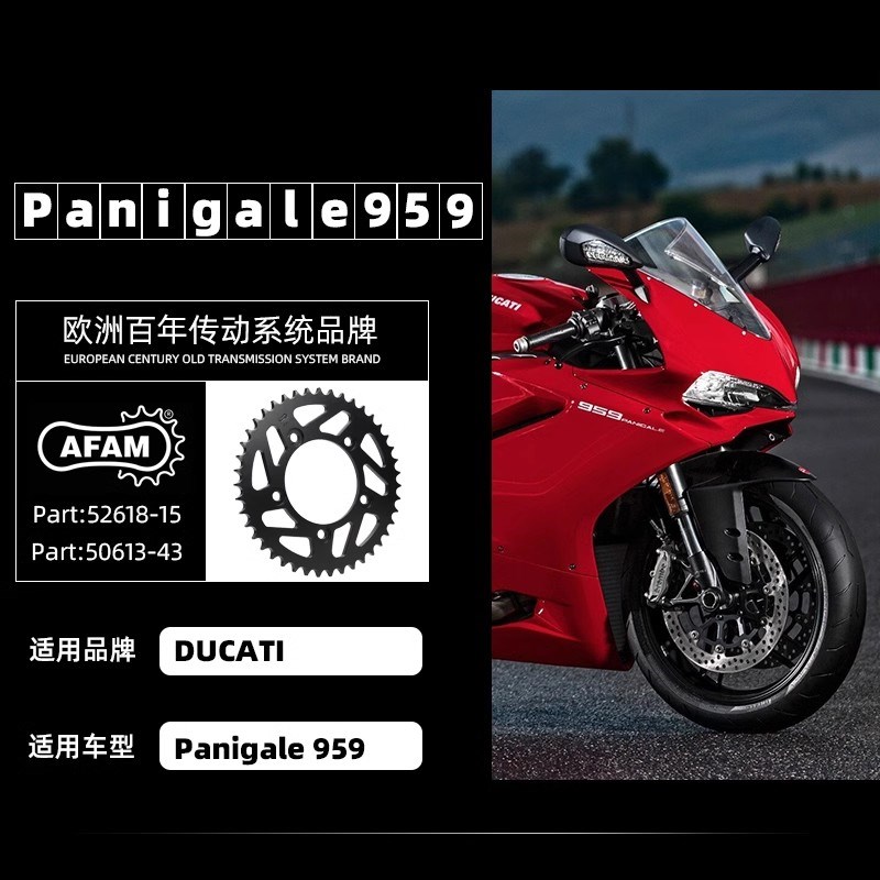 适用杜卡迪Pnigle959大小链轮FM改装牙盘RK油封链条装