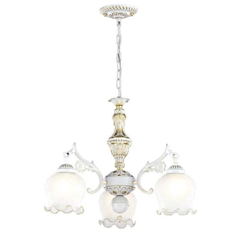 欧式吊灯客厅灯简欧吊灯田园卧室灯复古灯具仿铜吊灯三头