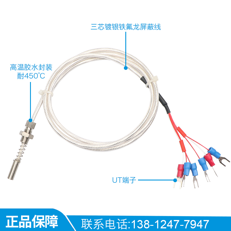 上海自动化仪表三厂端面热电阻WZPM-201 PT100双支六线 WZPM2-201
