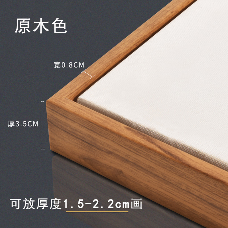 数字油画diy外框p材质黑色白色纹色金色手绘丙烯油彩画挂画