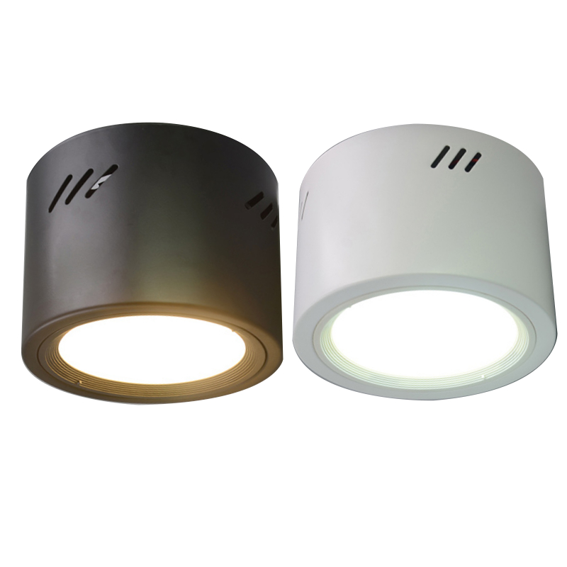 明装筒灯 led筒灯工程客厅过道天花灯寸5寸寸寸店铺筒灯免孔