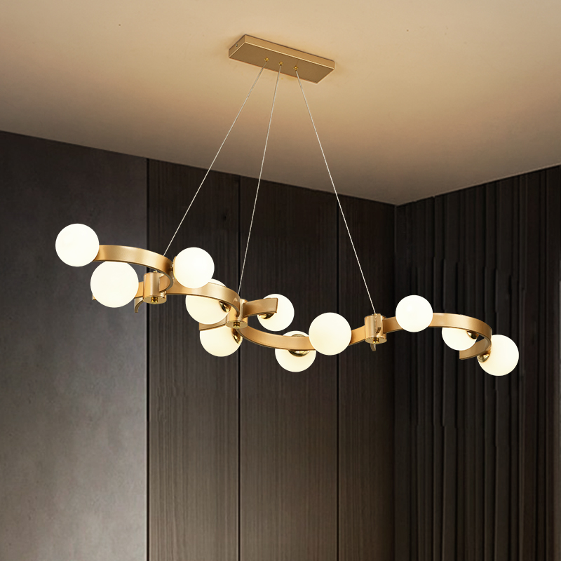 比利时SDMMD 轻奢大气护眼设计师餐厅吊灯现代高显指餐厅吧台灯具