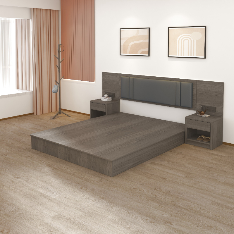 宾馆专用床全标间定制快捷大床民宿客房公寓酒店床家具源头工厂