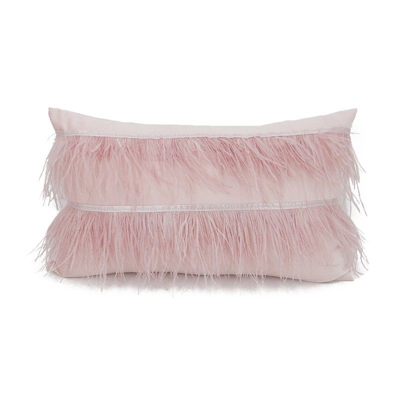 in风真羽毛抱枕腰枕鸵鸟毛沙发靠垫样板间装饰布艺,居家布艺,腰靠垫,淘宝优惠券,粉丝福利购,淘宝优惠卷