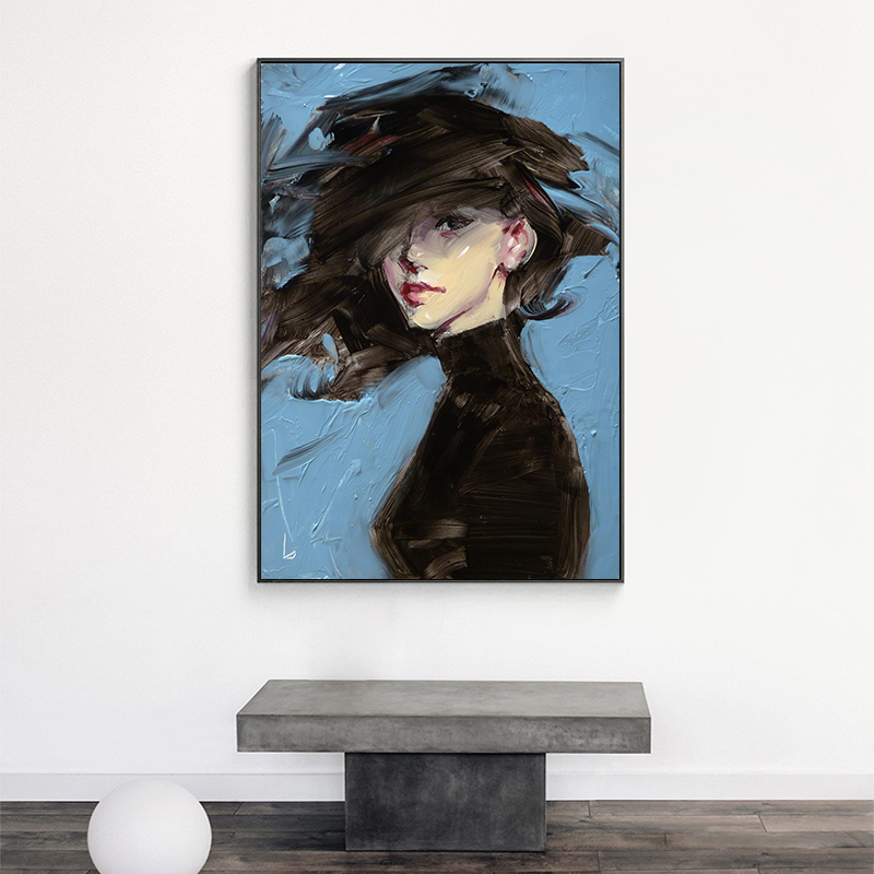 -89美女挂画抽象个性创意人物艺术装饰画卧室客厅玄关现代画