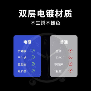 学生闹钟新款床闹表儿童男生女生用卧室静音床头钟台钟