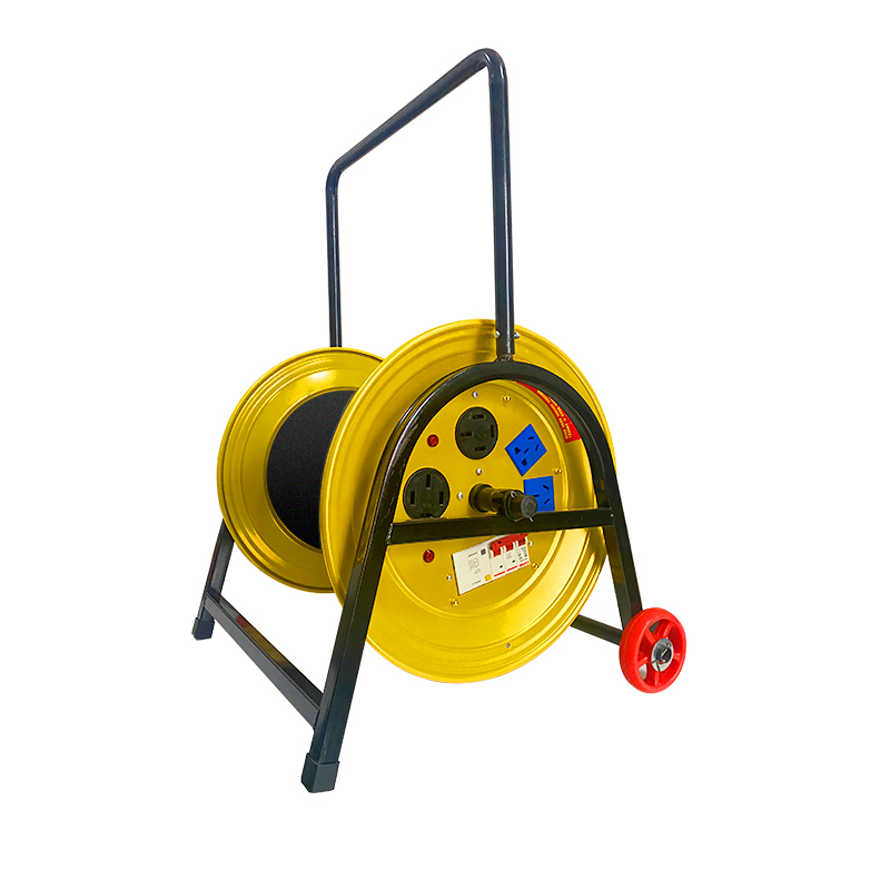 V牛脾气大电缆盘绕卷线轮收线器100米米拖线盘三相四线拖轮