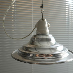 新光纪 铝制灯罩复古陶瓷工业风钢丝吊灯 飞碟吊灯