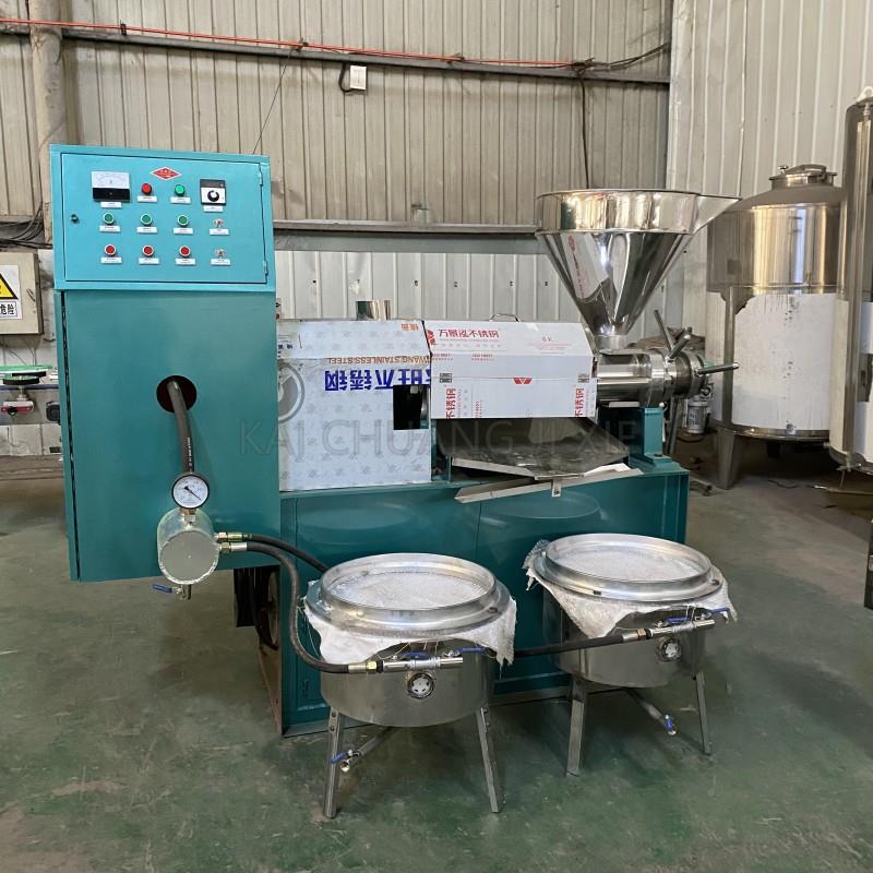 大家供应小中型全自动茶榨油GPV机亚麻籽籽花厂生葵花籽新型榨油