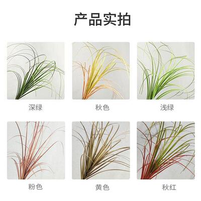 015定制欧i北ns风家居仿真单支蒲草室内仿真植洋物墙仿真格葱草假