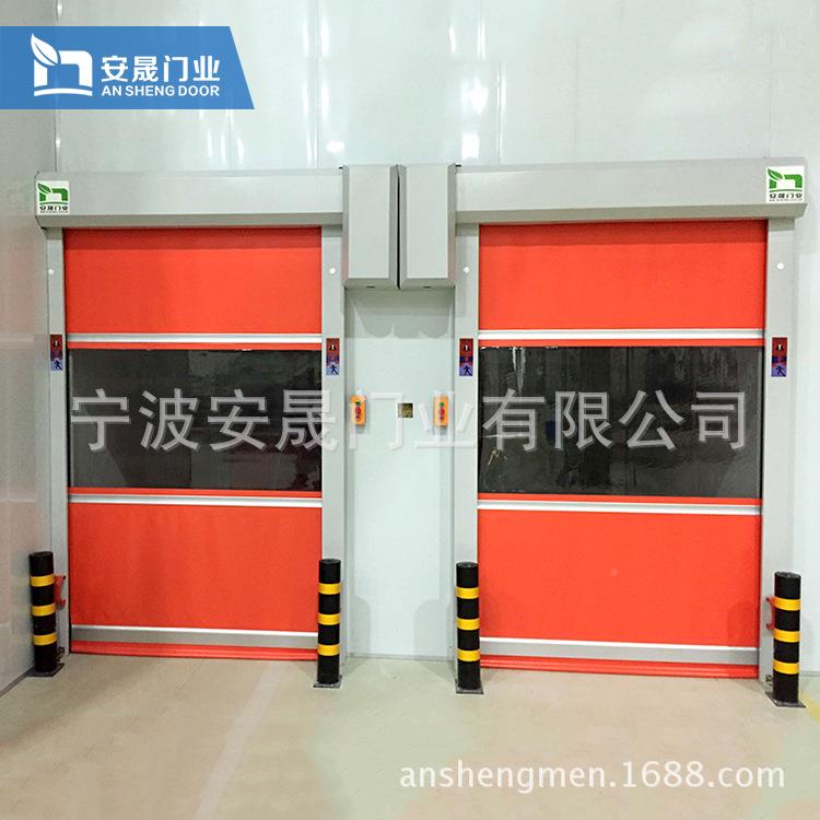 PVC快速降卷帘模具车间用隔断智能应感速闭升工专业级安全防护门