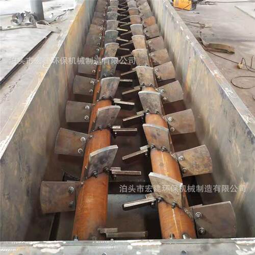 SJ40双轴粉尘加湿搅拌机双轴混合搅拌机双螺旋混料机卧式搅拌机