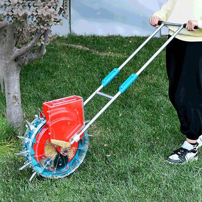 手推式16嘴可调播种机大豆花生玉米播种器高粱绿豆旱稻棉花穴播机