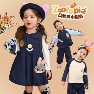 小o爸婴童 女宝宝套装2026春拜年服可爱外套卡通扮装衣服连衣裙