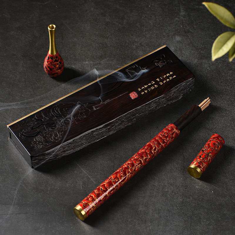 中国风红木香炉漆器茶道禅意家用室内供佛熏香木质不工卧香炉香盒,包装,电子元器件包装,淘宝优惠券,粉丝福利购,淘宝优惠卷