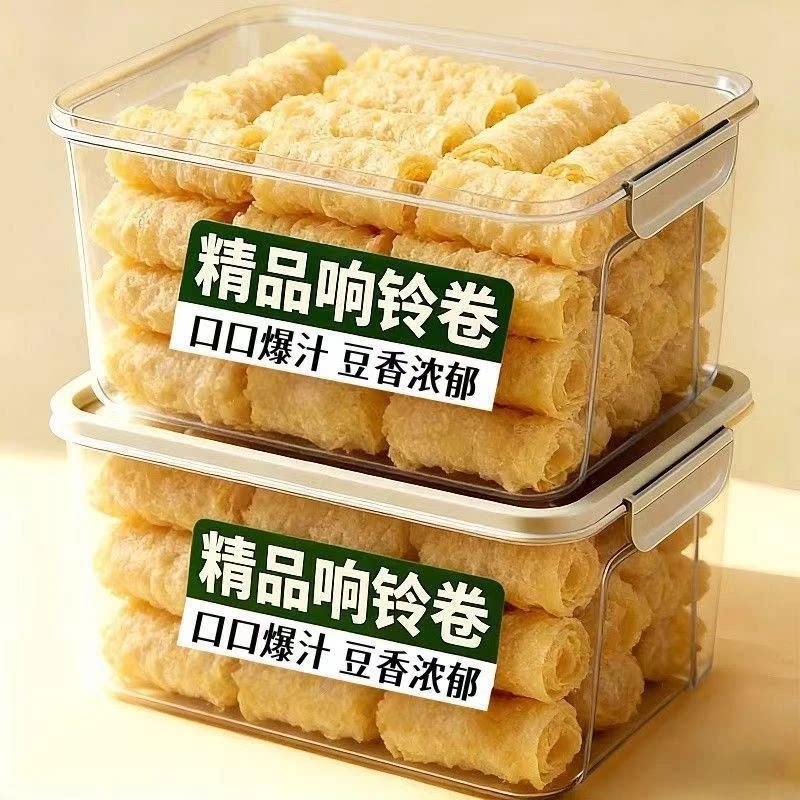 黄金响铃卷麻辣烫泡沫面螺狮粉火锅食材炸腐竹虾滑卷腐竹豆皮卷