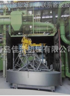 青清岛抛Q3610设备家台车厂式抛丸理机汽车丸零件五金台车式抛丸