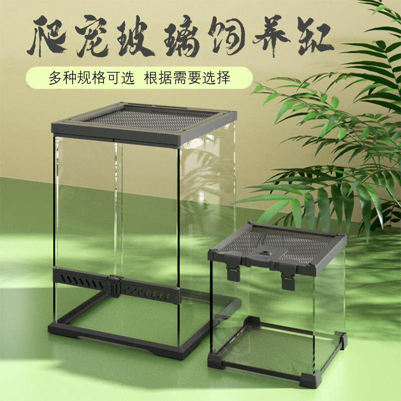 爬虫玻璃缸雨林缸爬缸寄居蟹饲养缸守宫蜥蜴蛇角蛙蜘蛛爬宠造景缸