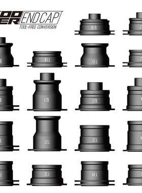 23'Koozer山地车花鼓端帽 快拆 桶轴100 135 142Hub Endcap迷你桶