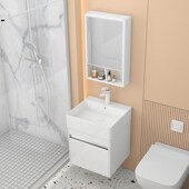 小尺浴室柜防水陶瓷洗脸盆阳台吊柜洗手盆