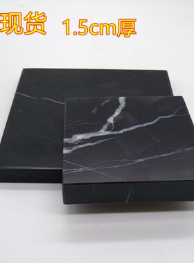 天然大理石板工艺品软装饰品摆件底座垫板音响垫板酒店摆设台面