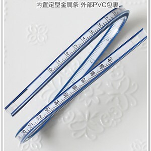 蛇形尺任意弯曲测量绘图 口金图绘制软尺面刻度