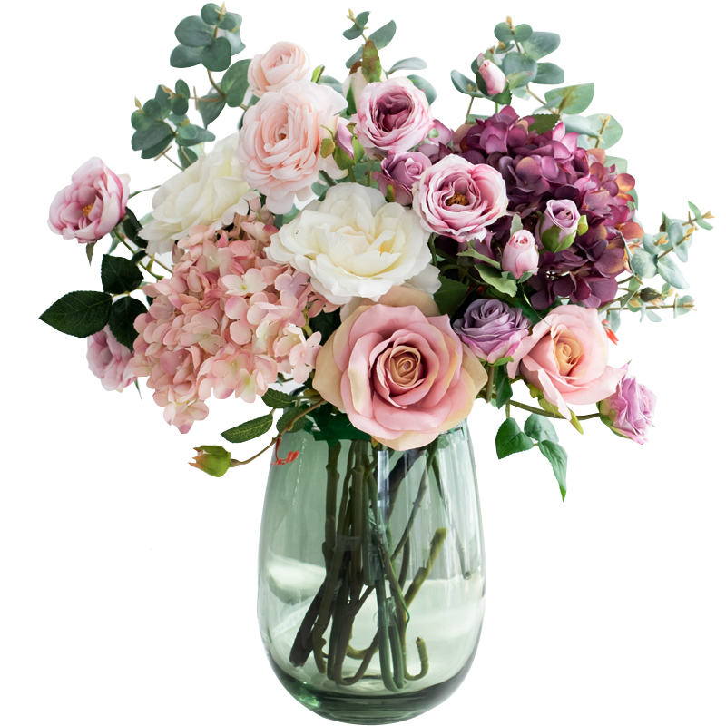 南十字星 高档仿真花花束绣球假花客厅餐桌花艺干花摆设 繁锦