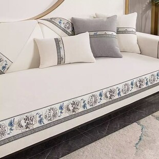 新实木沙发垫加厚防滑坐垫子盖布四季通用沙发座垫罩巾