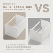 整板铝合金浴室柜陶瓷一体盆奶油风小户型洗漱台洗手盆洗脸