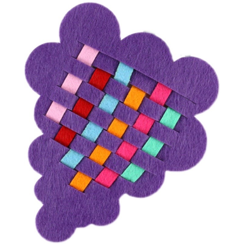 幼儿园区角不织布编织条儿童编织材料包手工diy教具亲子益智