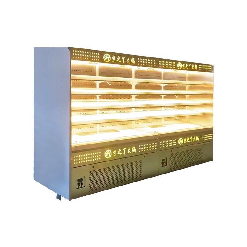 商用麻辣烫火锅展示柜冒菜串串冷藏保鲜柜推拉设备冷冻风幕点菜柜