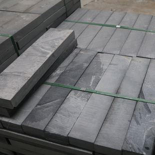 天然青石板路沿石园石园菜地树坑石别墅庭院铺路收边青石板围石