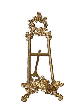虞欧式复古金色展示盘架画架做旧手工雕架家装饰品