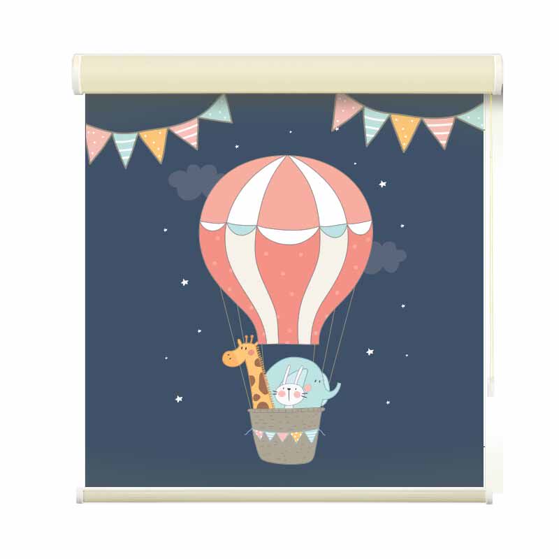 韩国儿童房窗帘卷帘遮光宝宝房男孩女孩卧室遮阳卷拉式免打孔安装