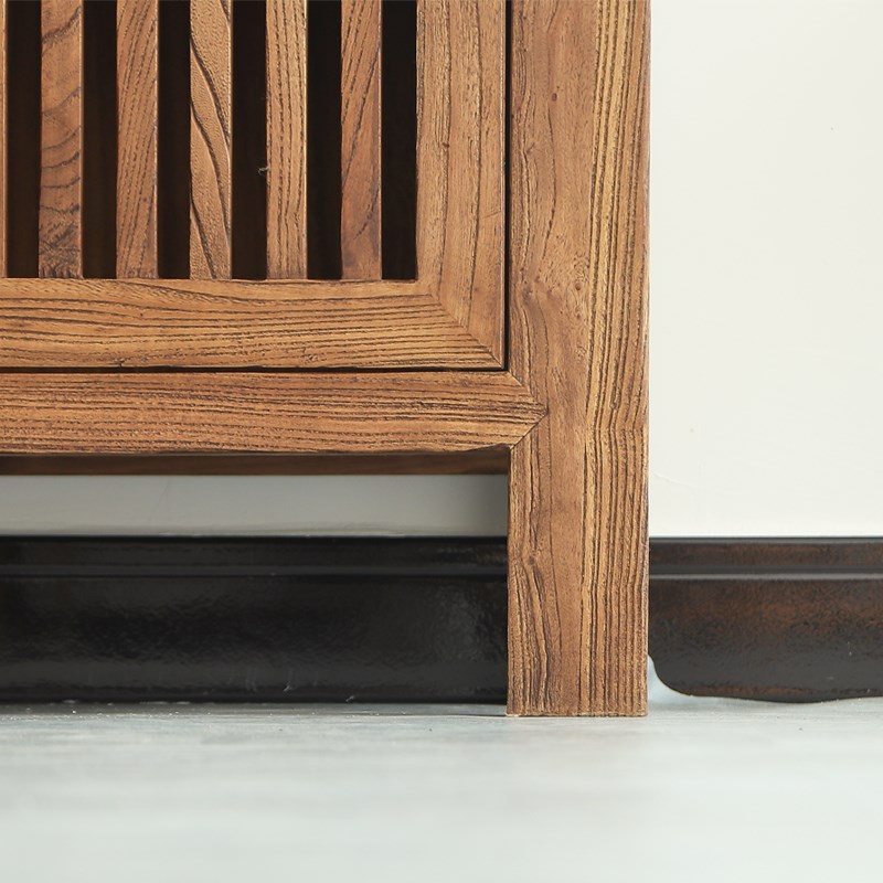 老榆木餐边柜榆木实木柜子原木斗柜玄关柜定制边柜中式储物柜家具