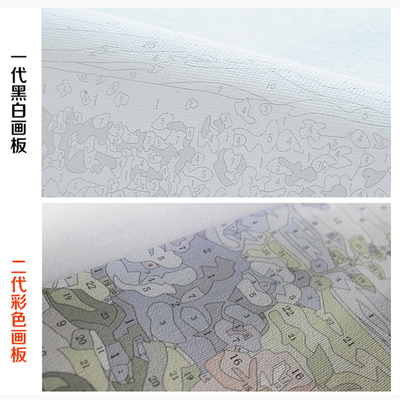 diy数字油画 手工填色风景卉减压治愈客厅卧室油彩装饰画 雏菊