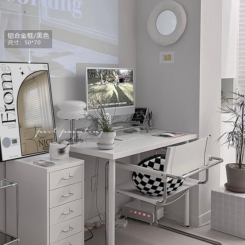 港画高级感字母艺术海报镜子画in风客厅装饰画沙发背景墙挂画