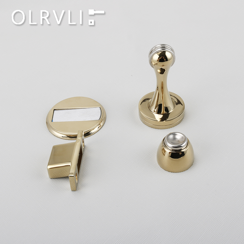 OLRVLI金色简约门吸古铜复古门吸磁门碰不锈钢地吸金色地碰大吸力
