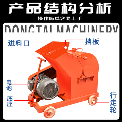 建筑垃圾粉碎机加气块玻璃砖头瓷砖水泥块破碎机小型制砂机碎石机