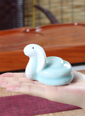 属相生肖陶瓷创意龙全小狗鸡爱马牛手把件卡通十二猴子