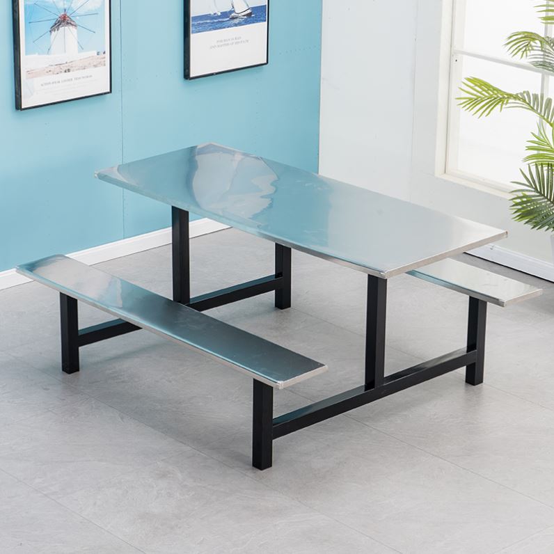 公司人连身连身餐桌椅工厂饭堂食堂餐桌椅快餐桌专用