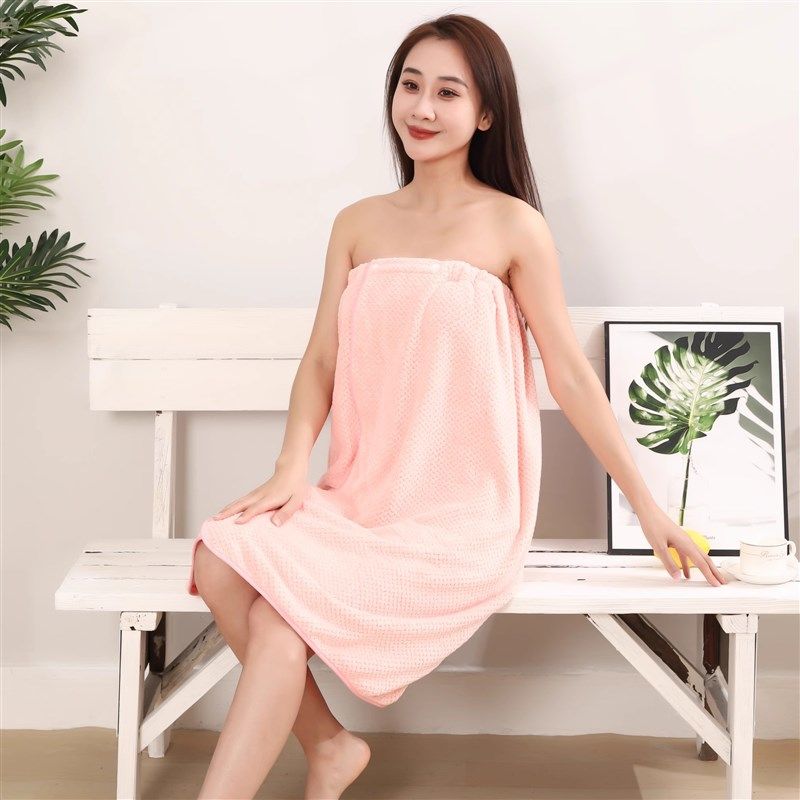 院级感浴裙浴巾裹胸睡裙汗蒸服桑拿大浴衣女款浴袍