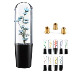 跨境汽车改装JDM水晶档把头排挡头暴走族水中花排挡头手动波棍头