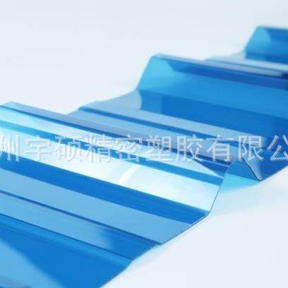 定制PC浪瓦厂家供应多规格透明PC浪瓦阳光房仿玻璃瓦材料浪瓦