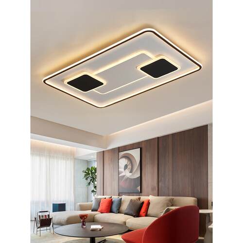 2020年新款客厅灯现代简约大气家用led吸顶灯长方形全屋灯具套餐